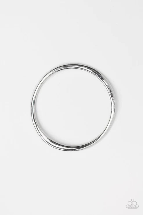 Awesomely Asymmetrical Silver Bracelet