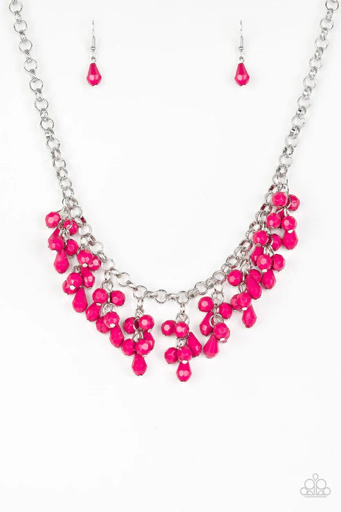 Modern Macarena Pink Necklace - Jewelry by Bretta