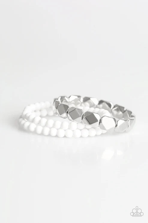 Fiesta Flavor White Bracelets - Jewelry by Bretta