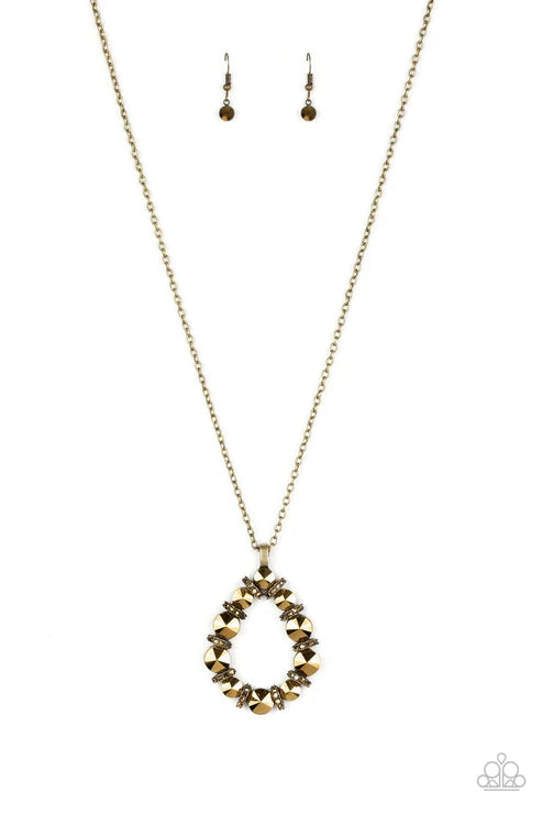 Making Millions Brass Necklace - Jewelry by Bretta