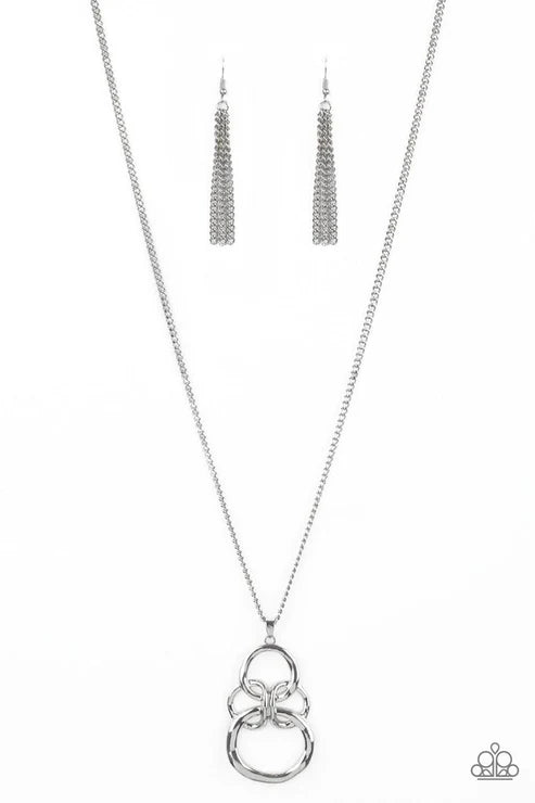 Courageous Contour Silver Necklace - Jewelry by Bretta