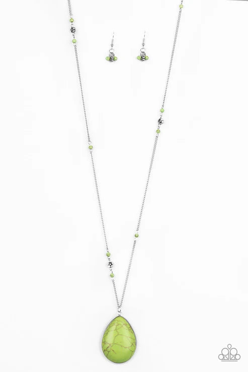 Desert Meadow Green Necklace - Jewelry by Bretta