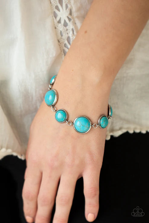 Turn Up The Terra Blue Bracelet - Jewelry by Bretta