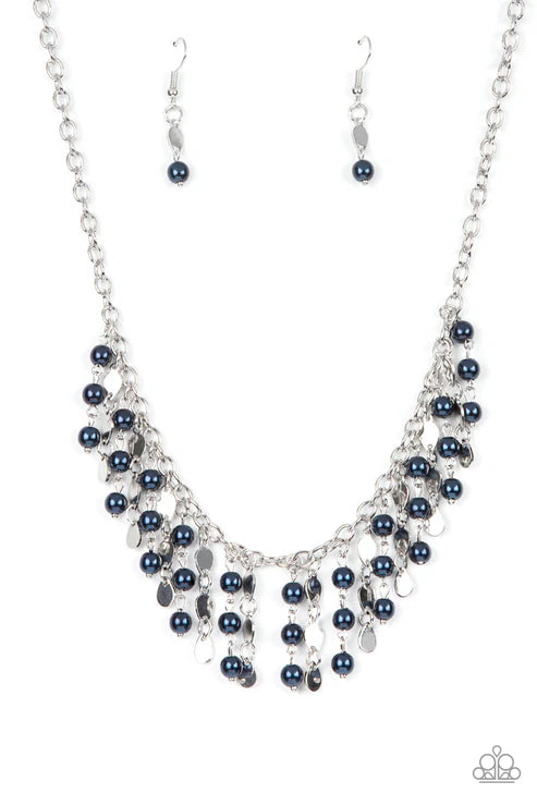 Wall Street Stylist Blue Necklace