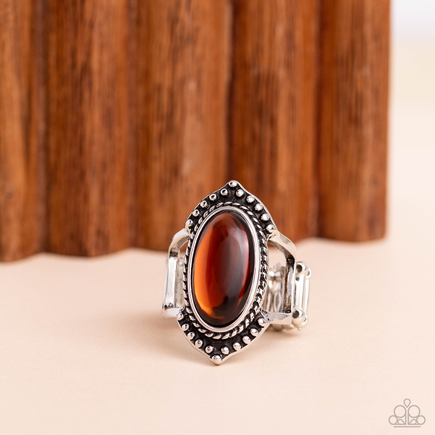 Coquettishly Casablanca Brown Ring - Jewelry by Bretta