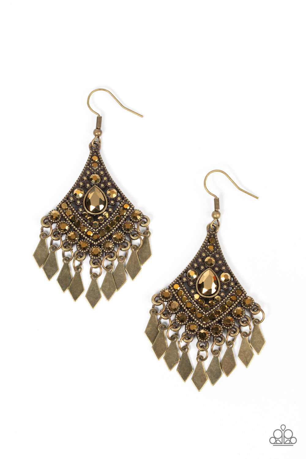 Indie Iridescence Brass Earrings - Jewelry by Bretta
