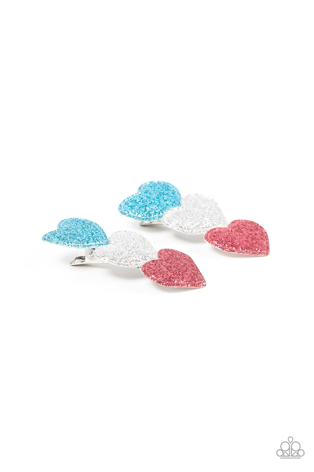 Love at First SPARKLE Multi Heart Hair Clip - Jewelry by Bretta