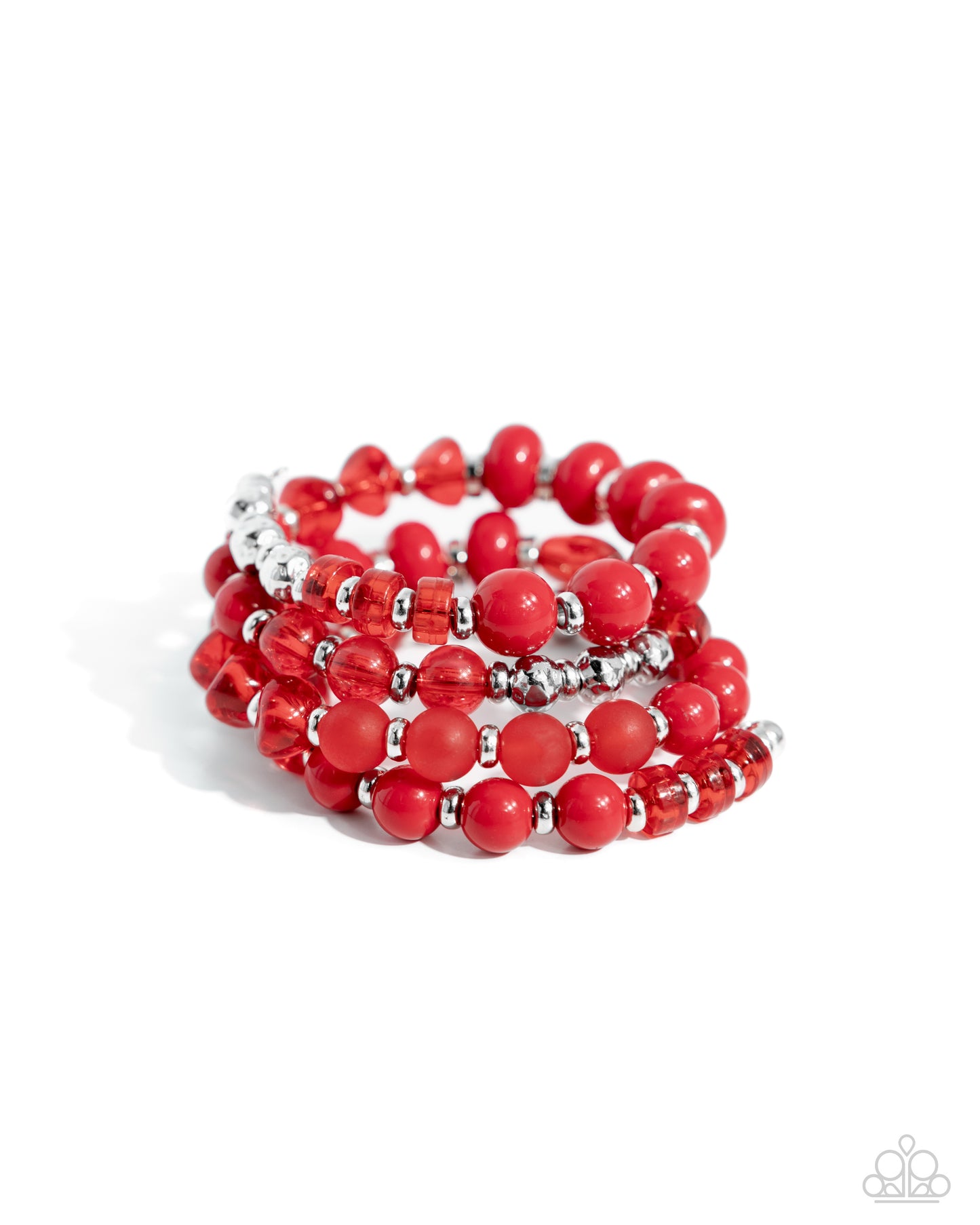 Colorful Charade Red Coil Bracelet - Jewelry by Bretta