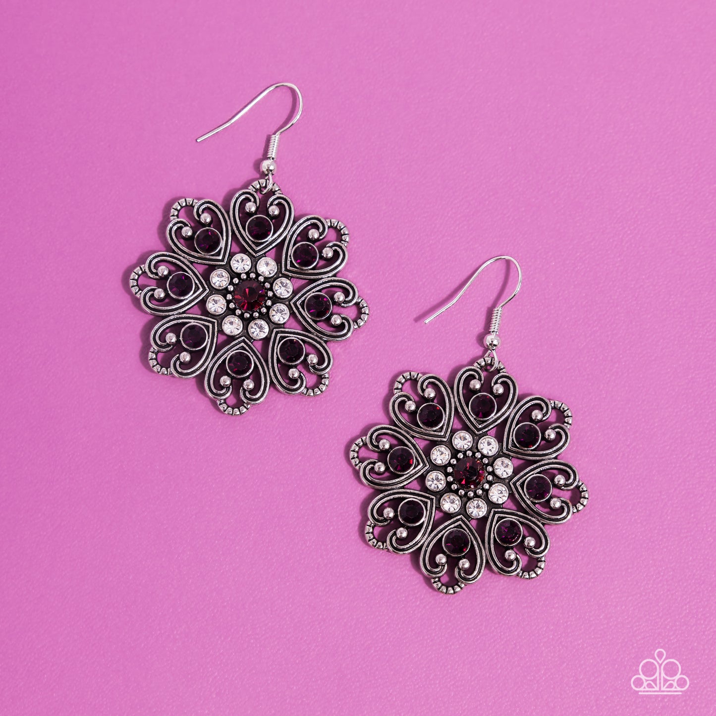 Garden of Love Purple Earrings - Jewelry by Bretta