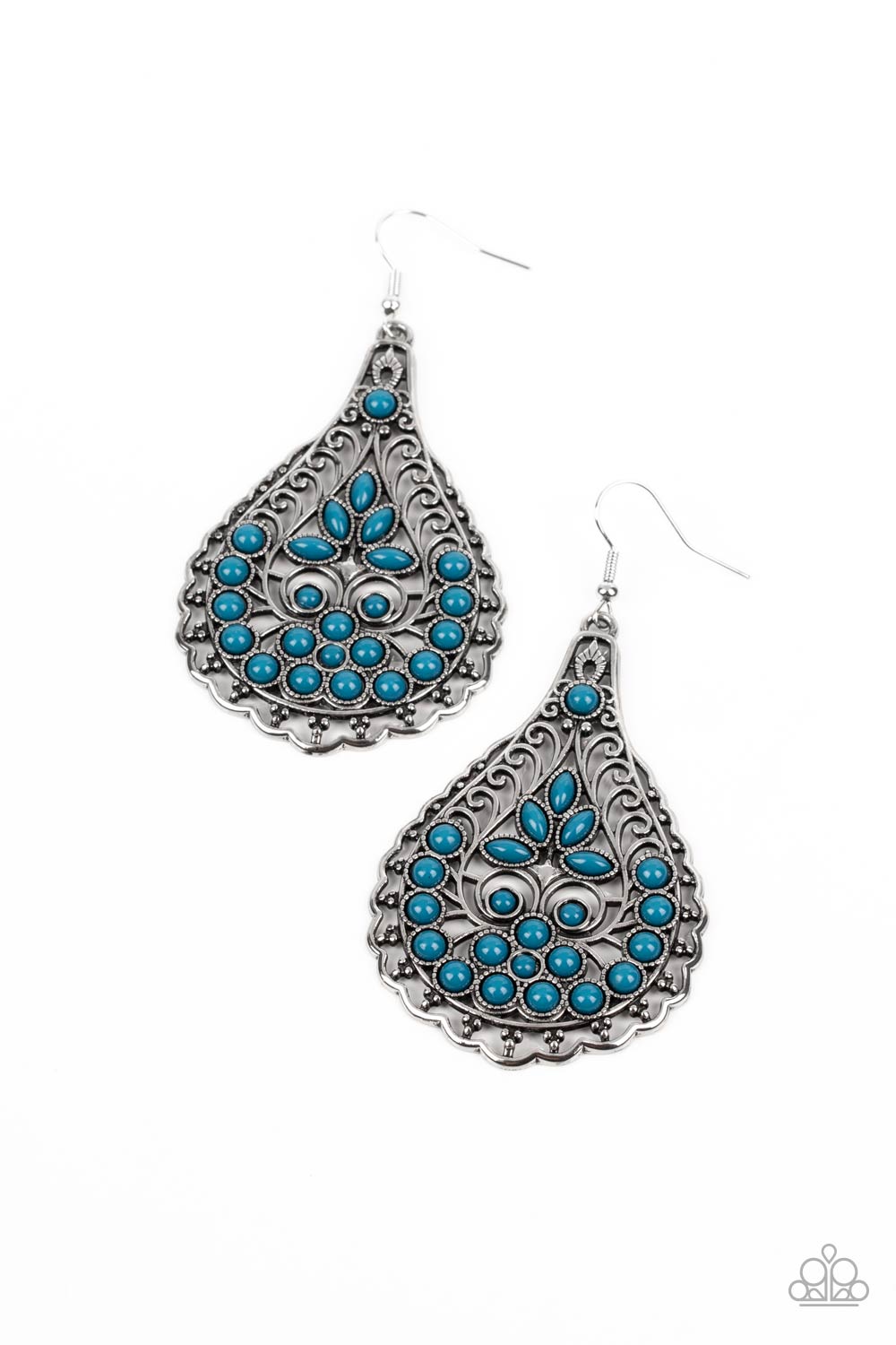 Botanical Beauty Blue Earrings - Jewelry by Bretta