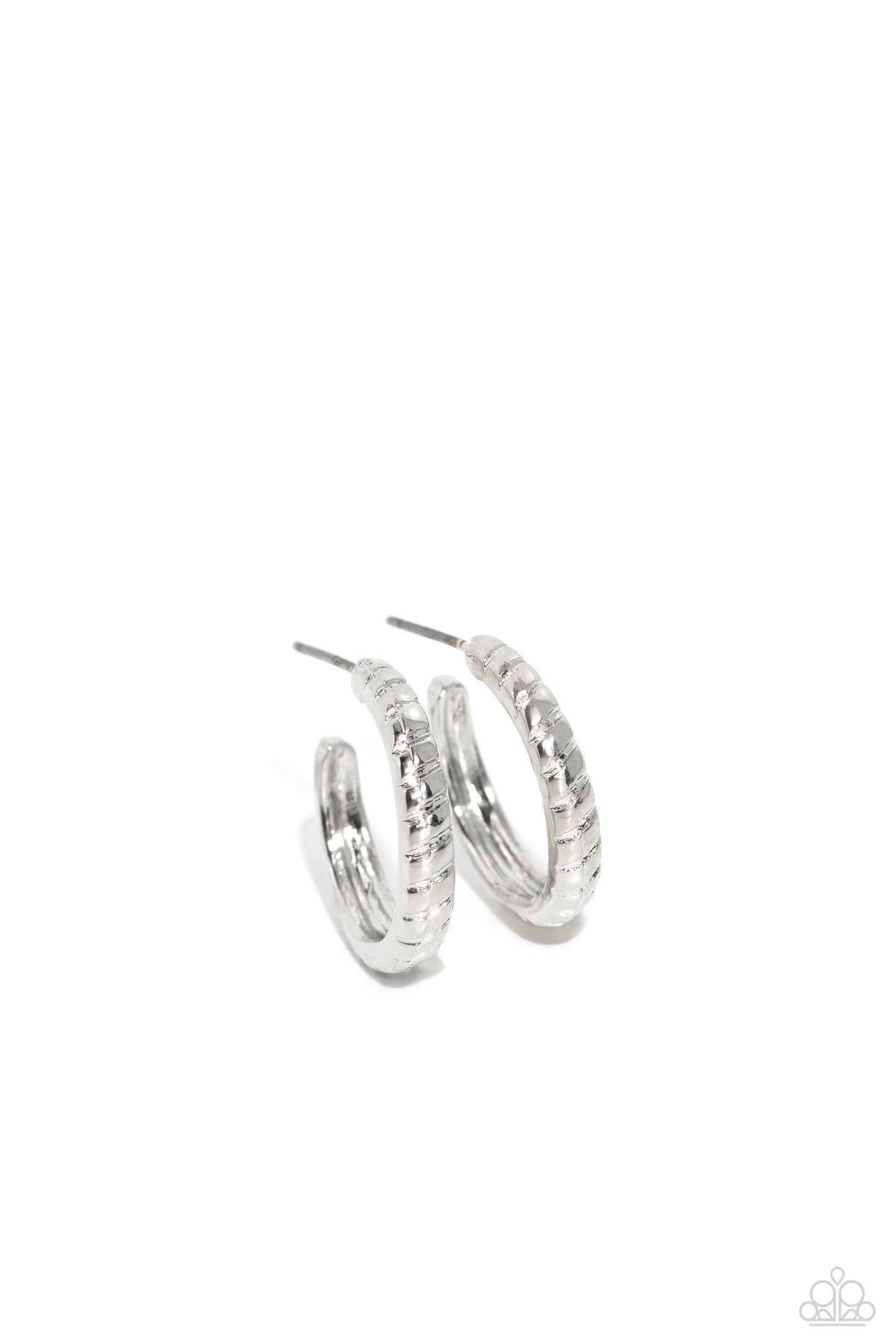 Curvy Charisma Silver Hoop Earrings - Jewelry by Bretta