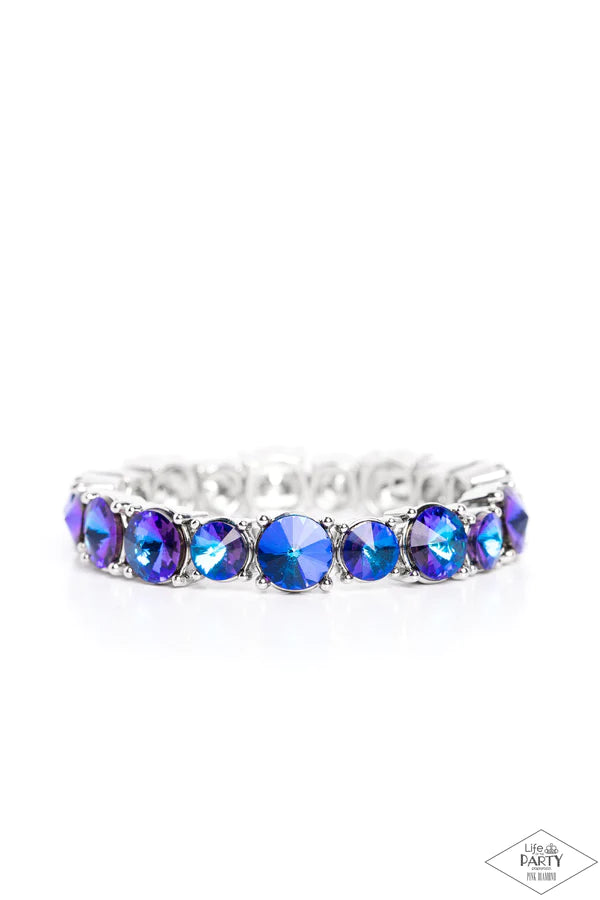 Born To Bedazzle Blue Bracelet - Jewelry by Bretta