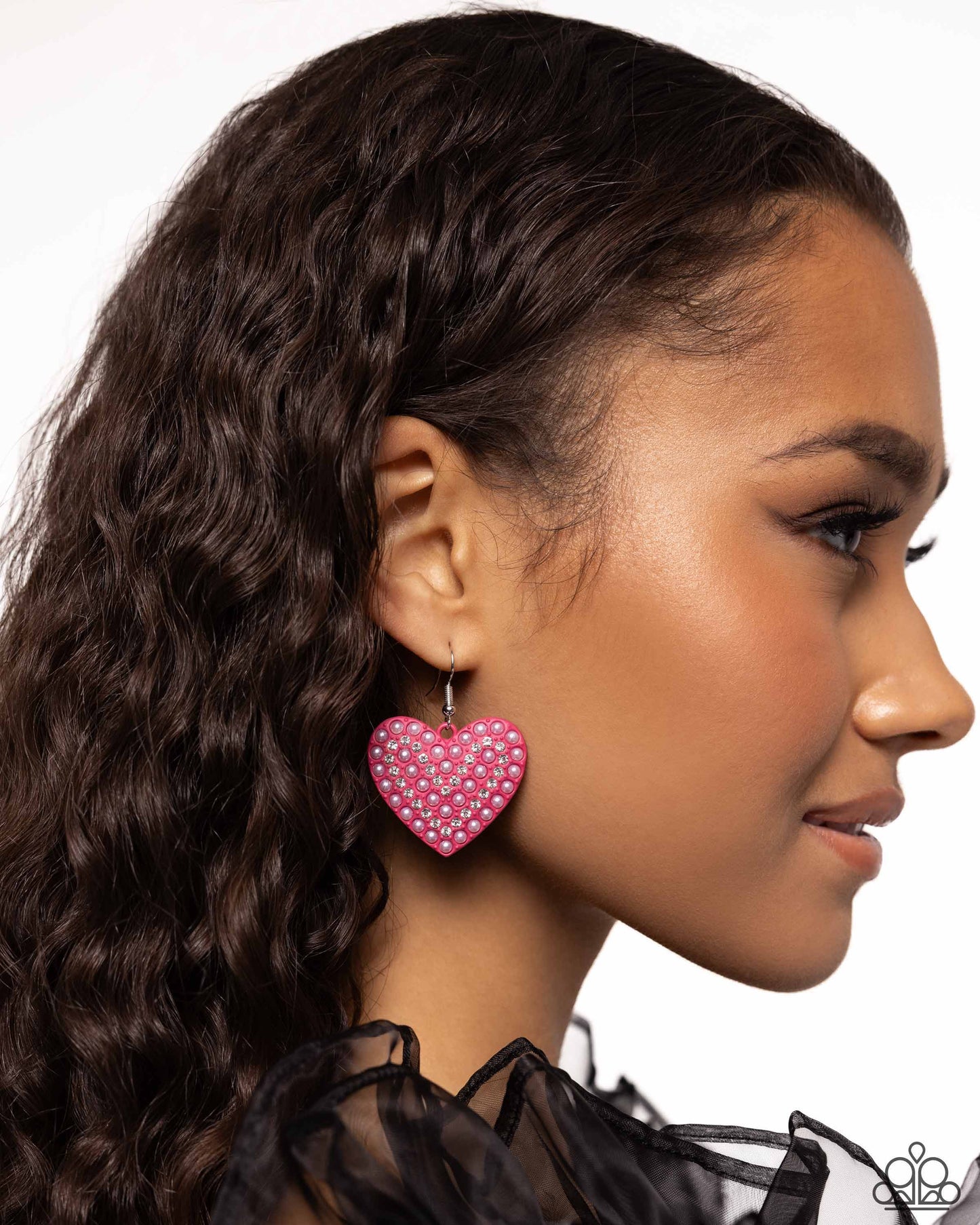 Romantic Reunion Pink Heart Earrings - Jewelry by Bretta