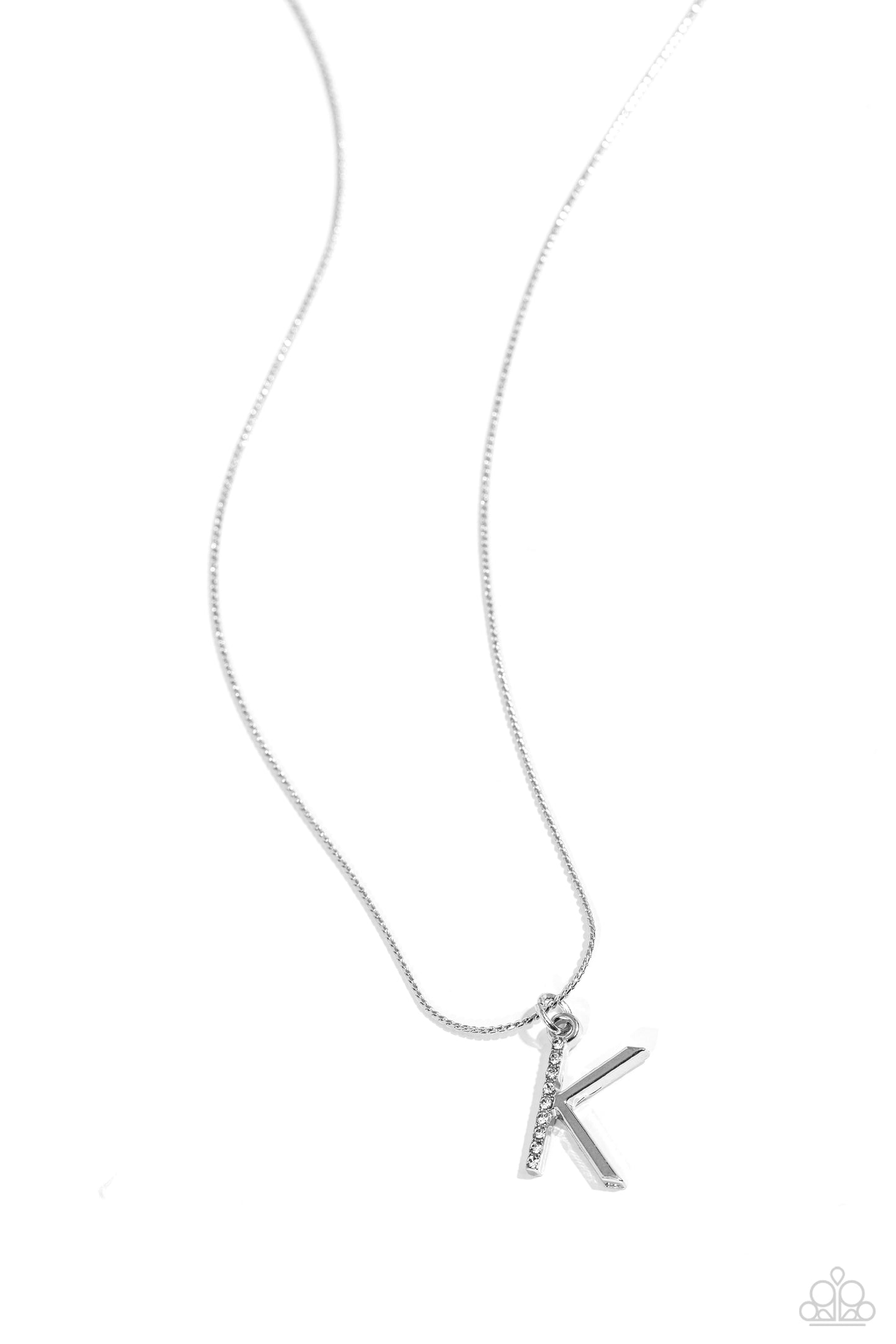 Letter of the Law - White - K - Jewelry by Bretta