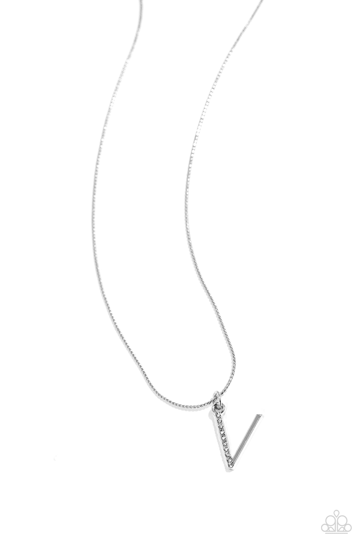 Letter of the Law - White - V - Jewelry by Bretta