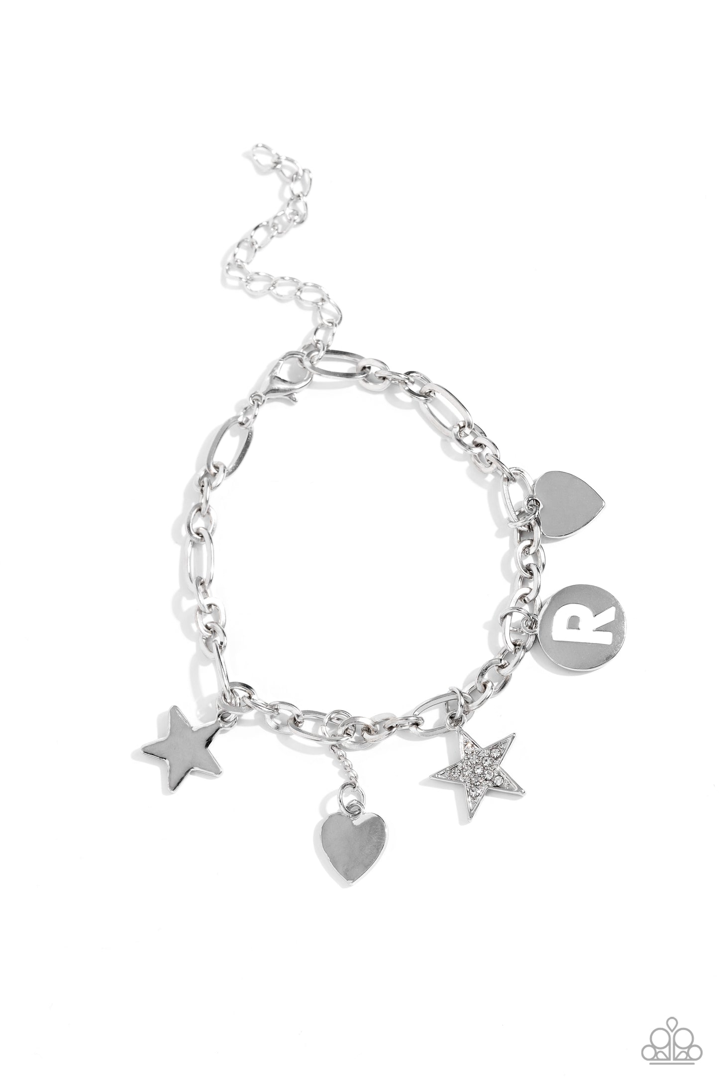 Legacy Letters - White - R Bracelet - Jewelry by Bretta