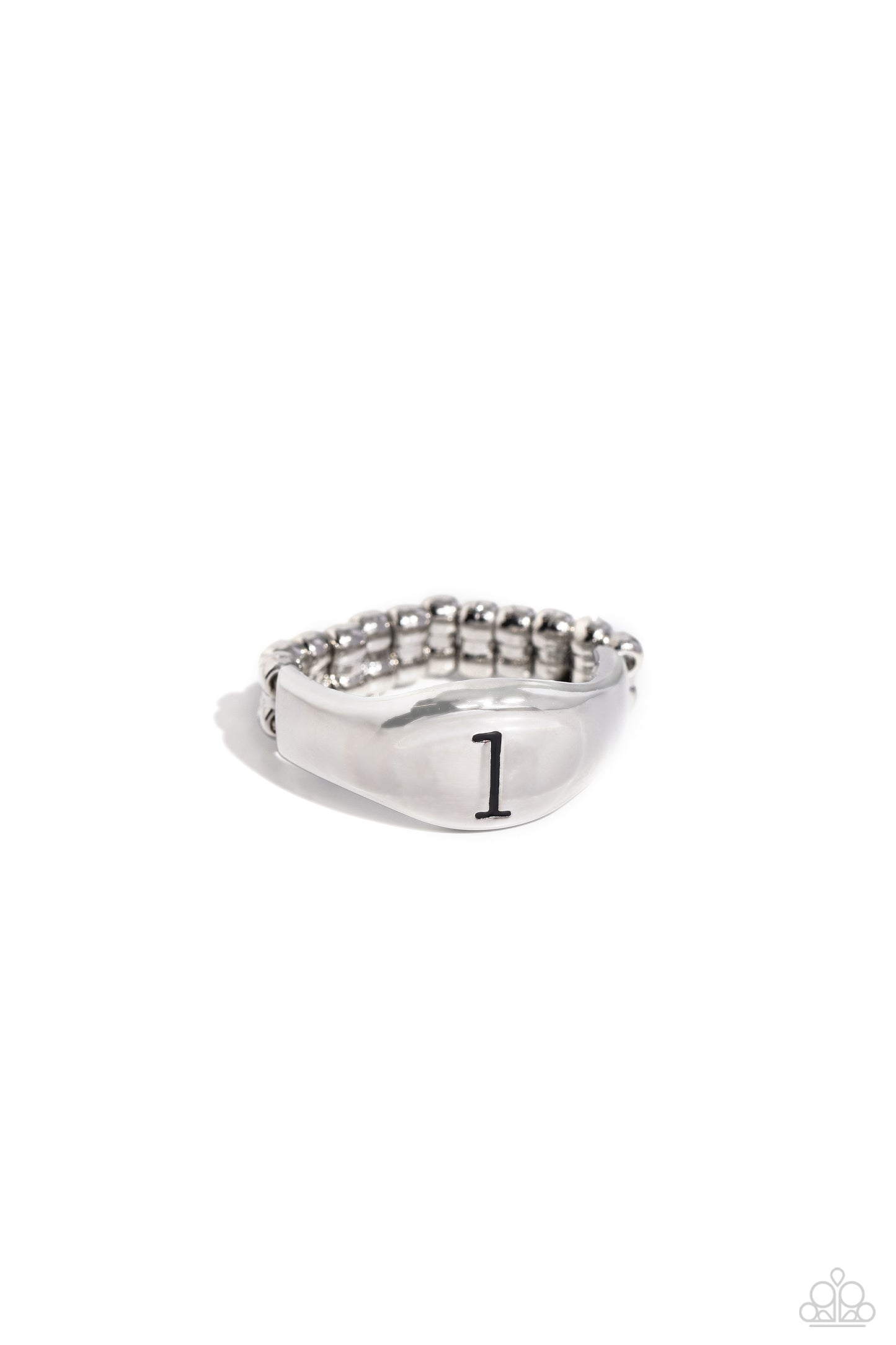 Monogram Memento Silver - L Ring - Jewelry by Bretta