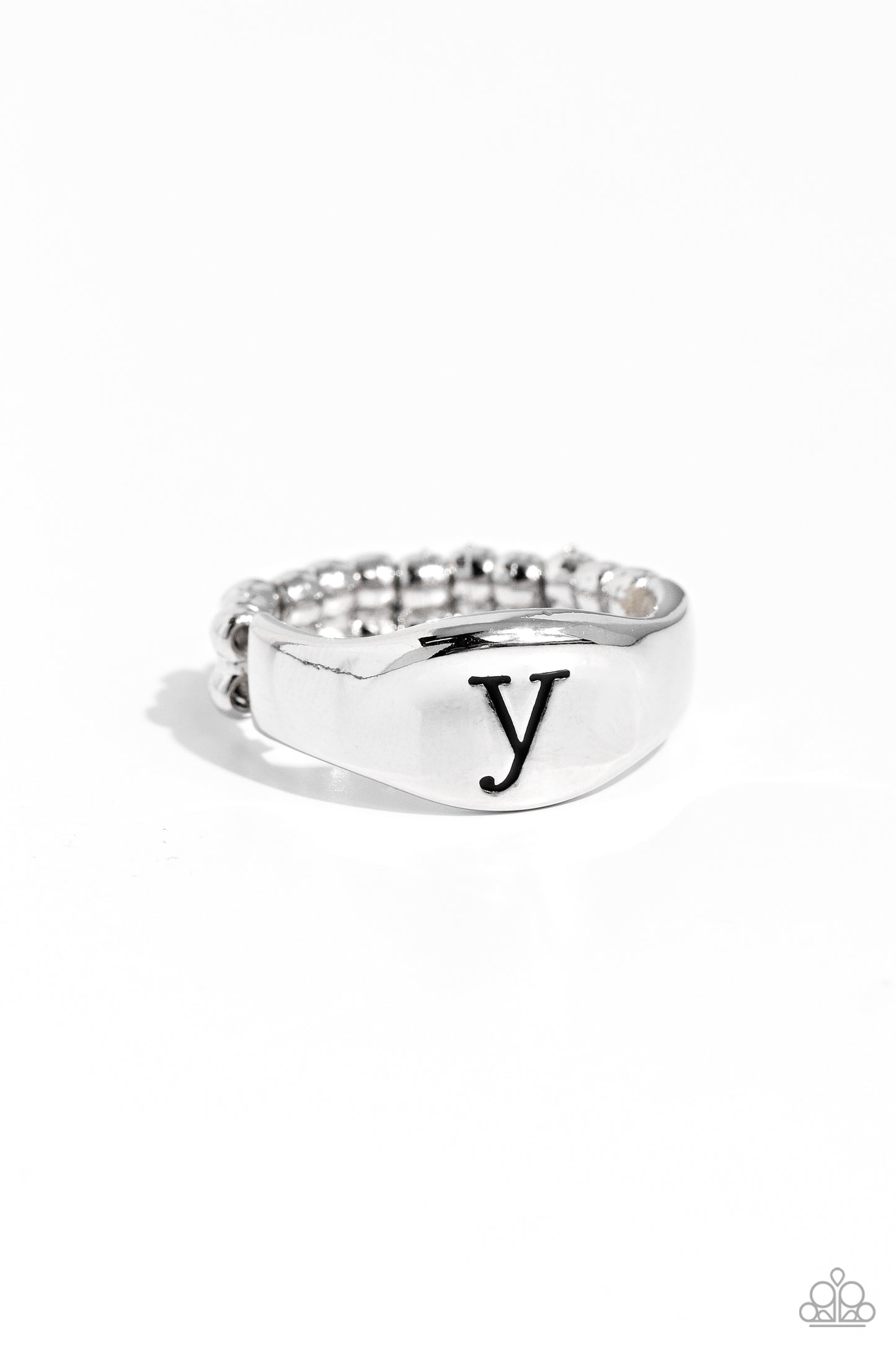 Monogram Memento Silver - Y Ring - Jewelry by Bretta