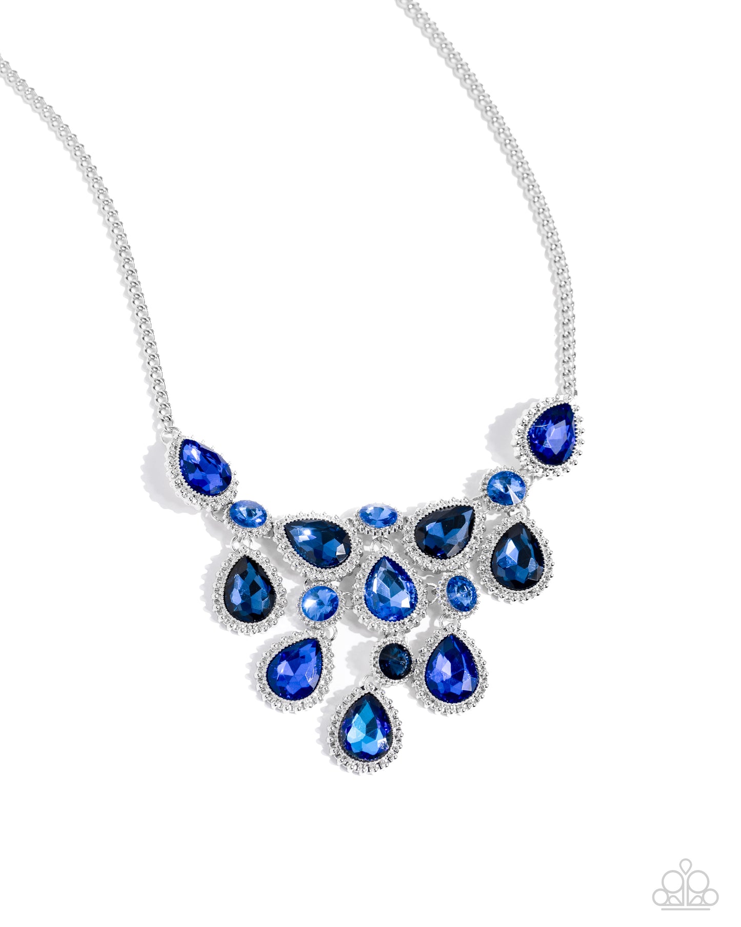 Dripping in Dazzle Blue Necklace - Jewelry by Bretta