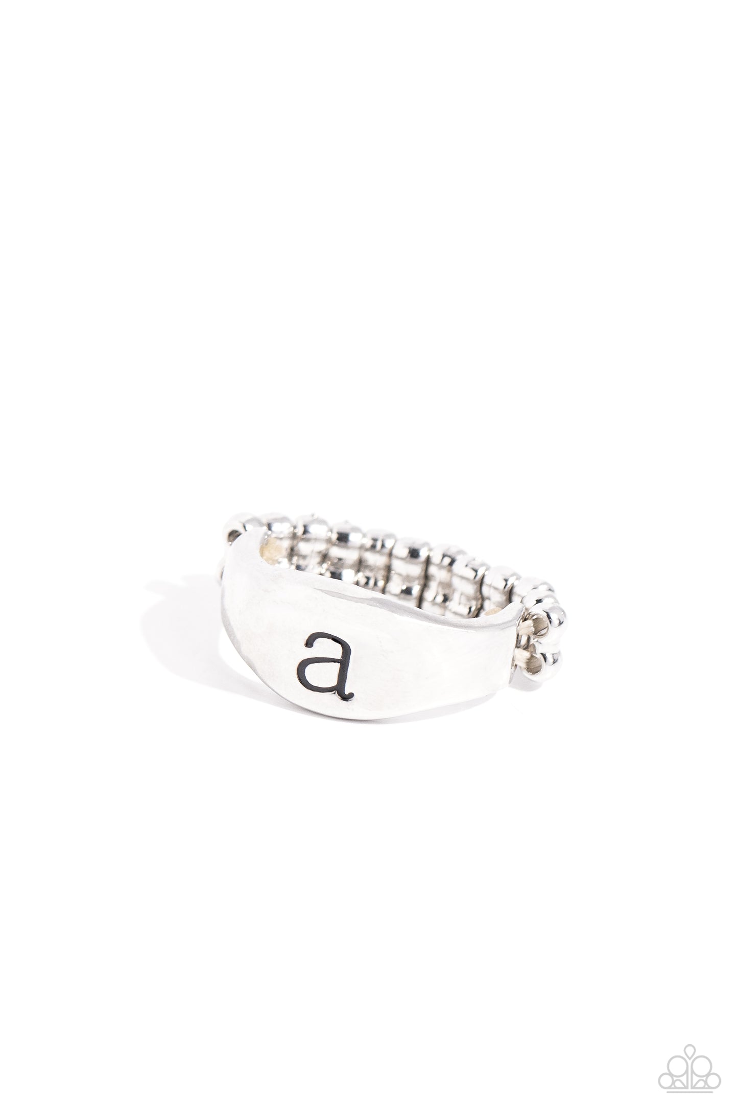 Monogram Memento A - Silver Ring - Jewelry by Bretta