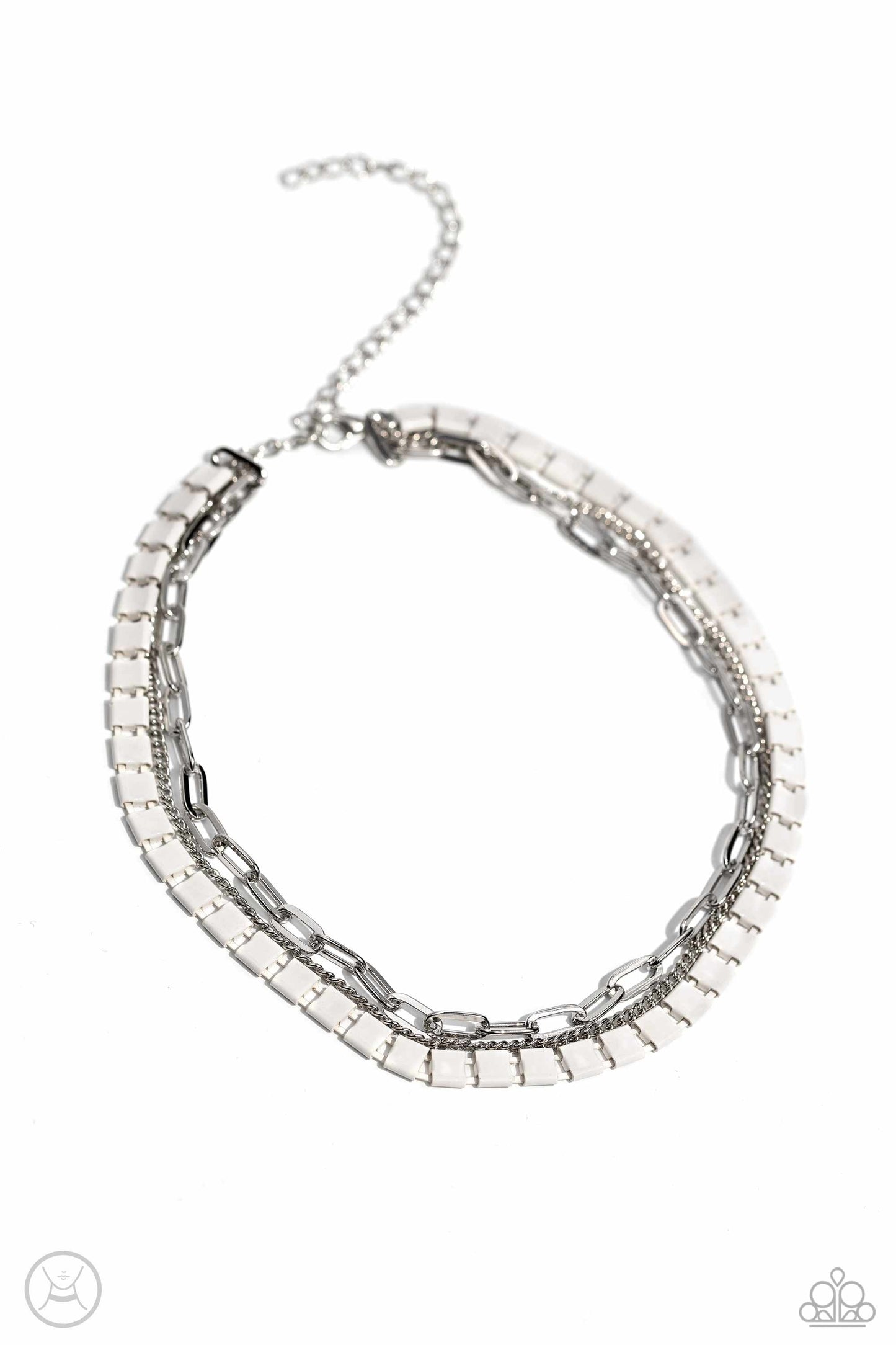 LAYER of the Year White Necklace - Jewelry by Bretta