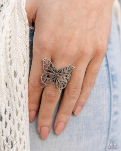 FLIGHT As Well Silver Butterfly Ring - Jewelry by Bretta