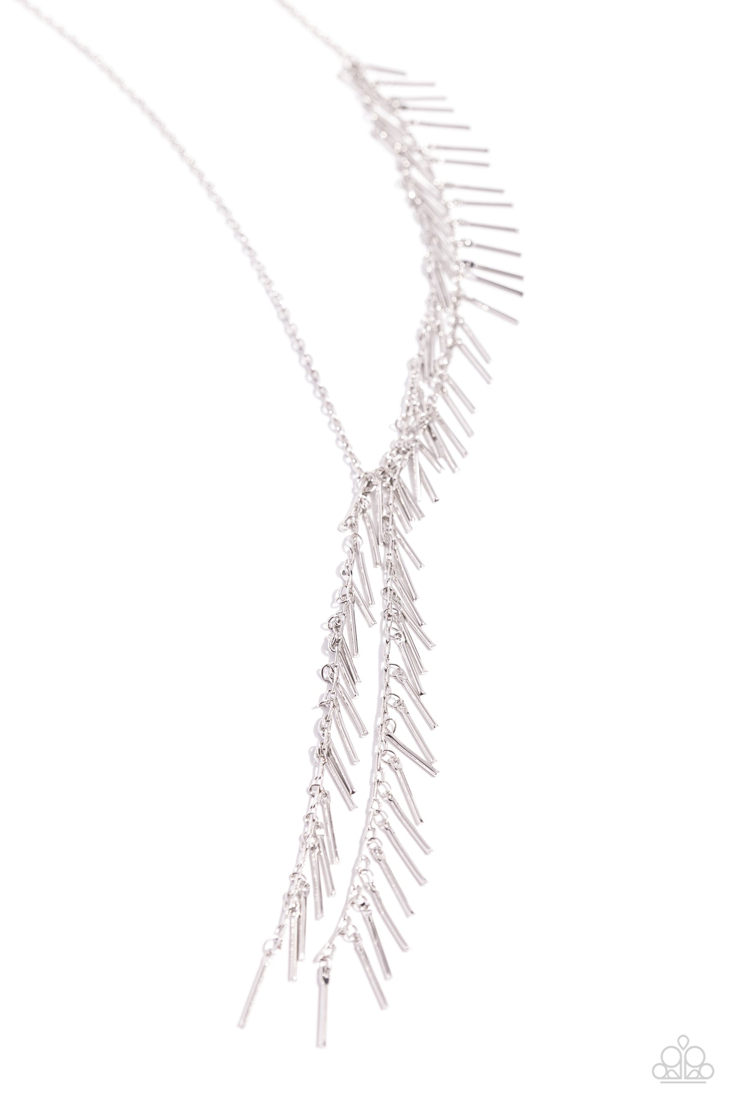 Linear Leap Silver Necklace - Jewelry by Bretta