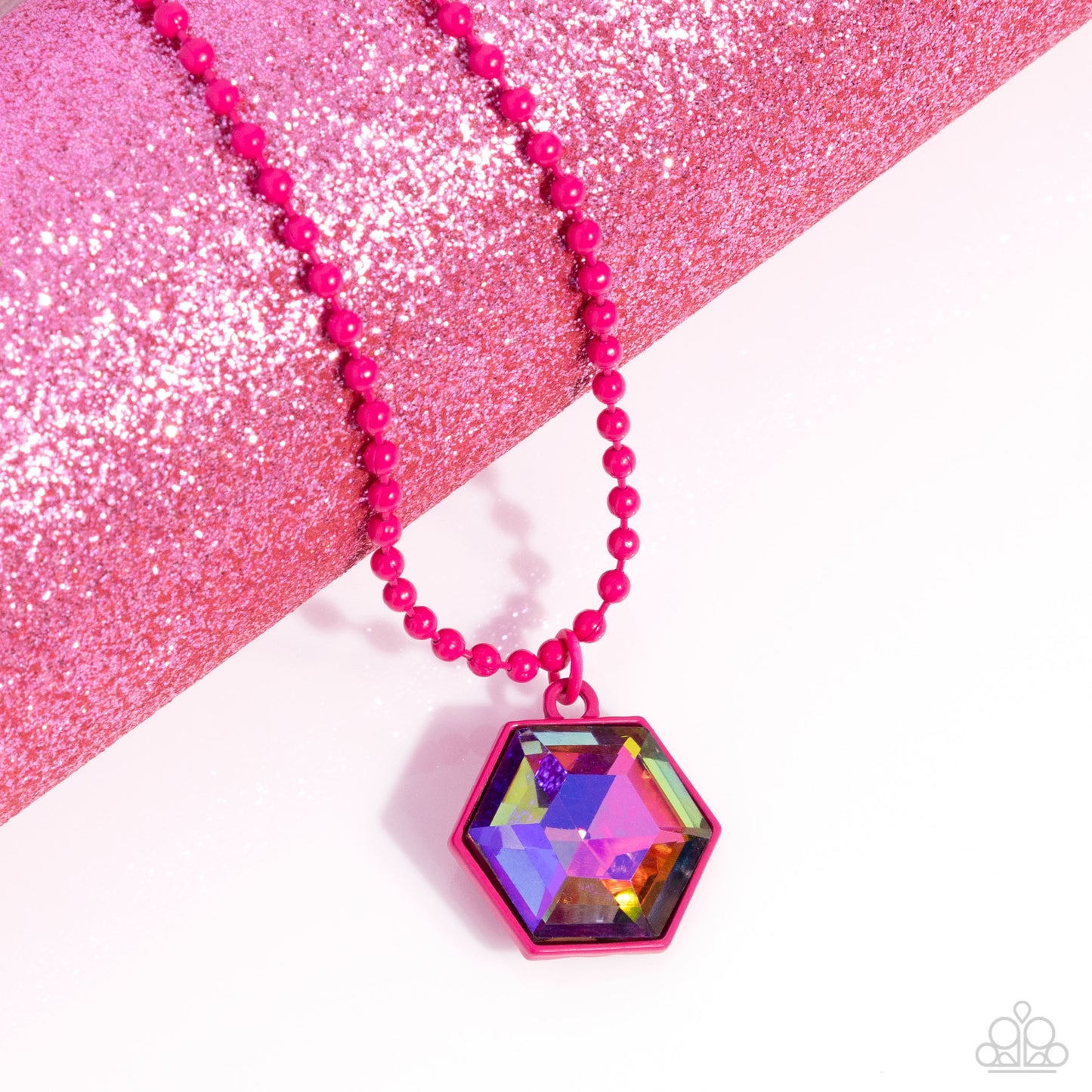 Sprinkle of Simplicity Pink Necklace - Jewelry by Bretta