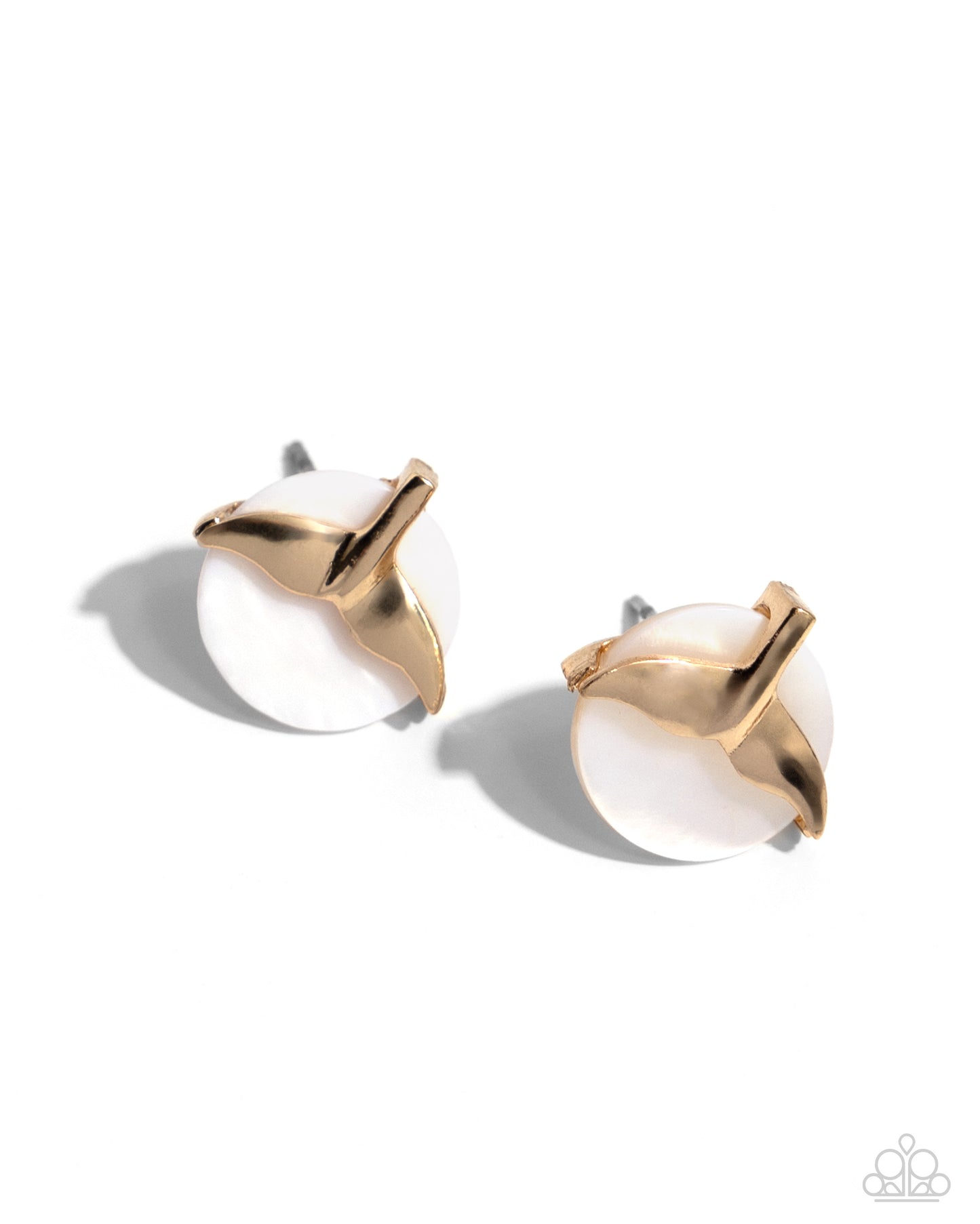 Mermaid core Gold Post Earrings - Jewelry by Bretta