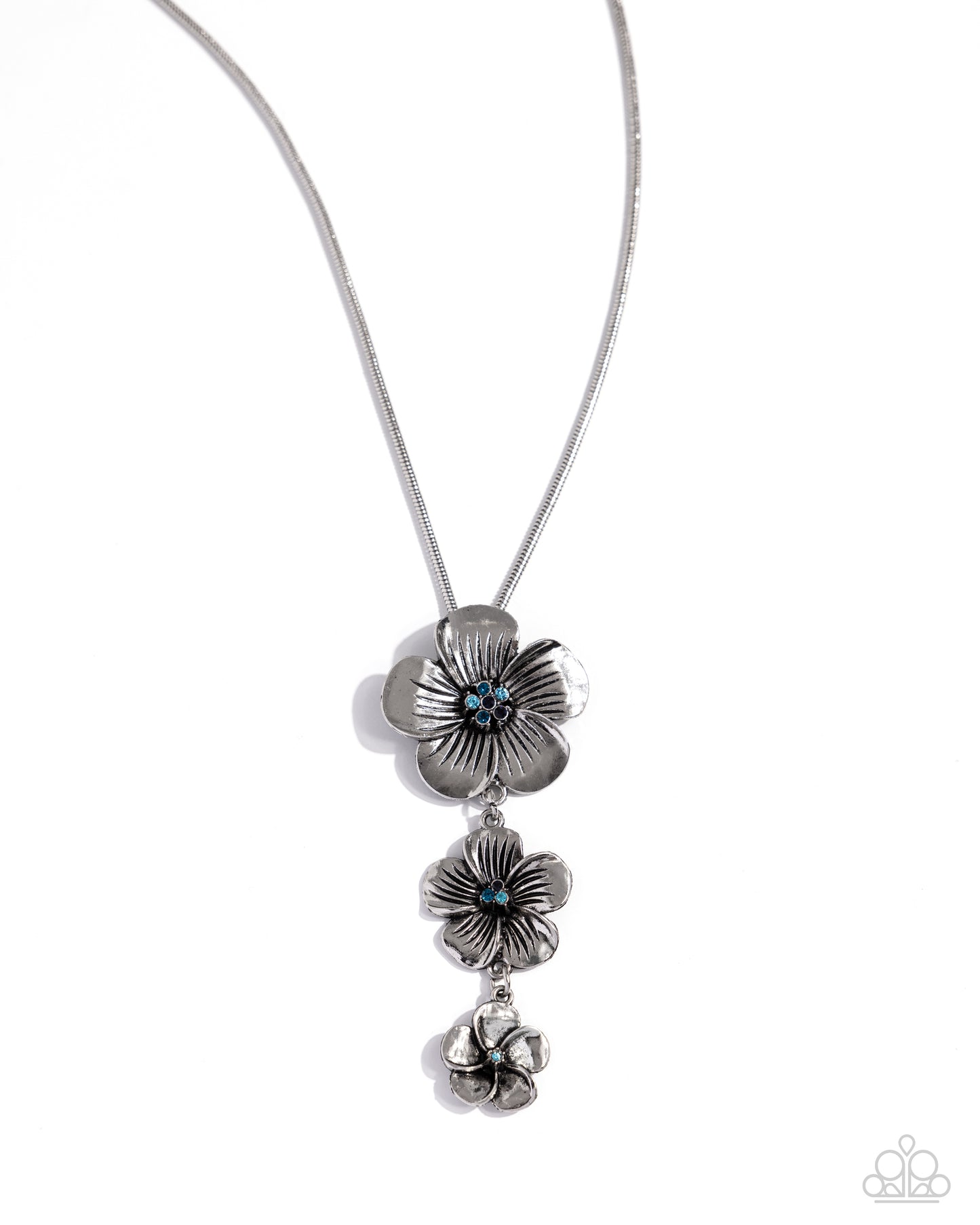 Wallflower Whimsy Blue Necklace - Jewelry by Bretta