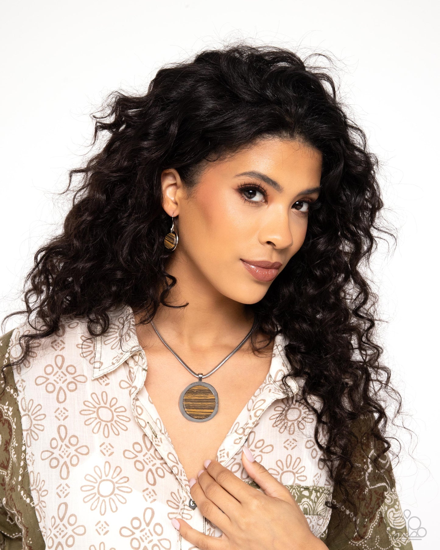 Pendant Paradox Brown Earrings - Jewelry by Bretta