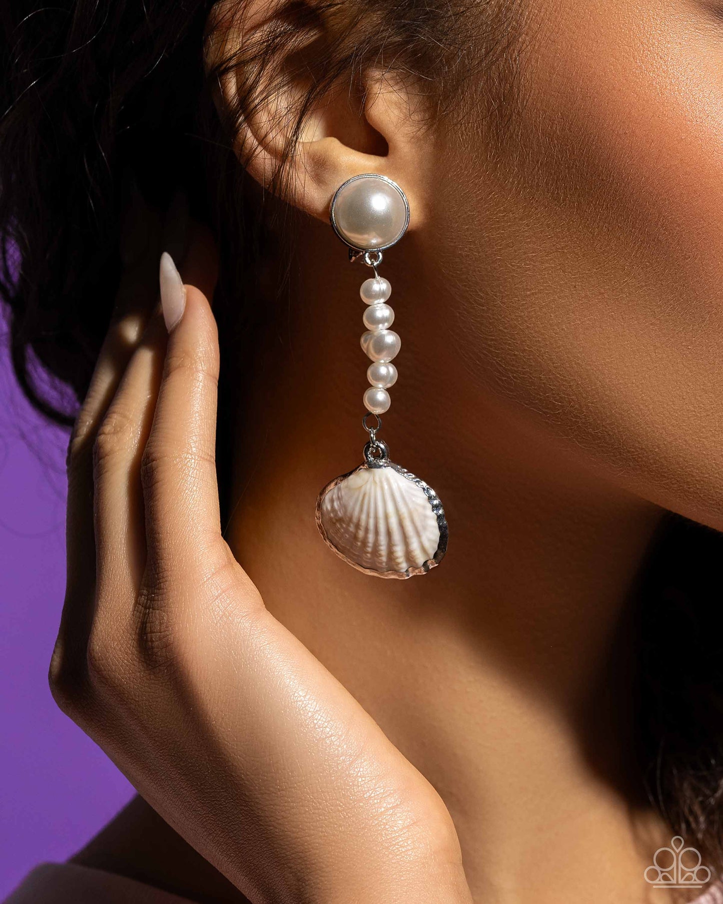 Oceanic Occasion White Shell Earrings - Jewelry by Bretta