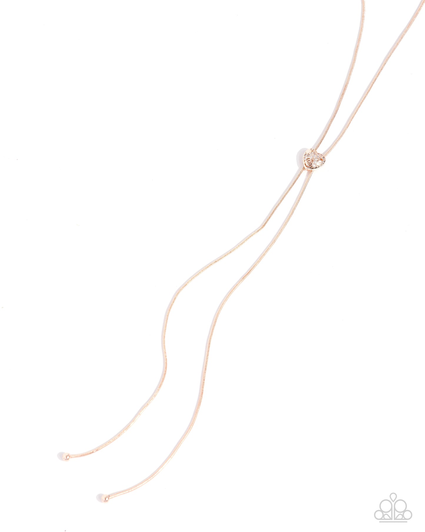 Raised Rose Rose Gold Heart Necklace - Jewelry by Bretta