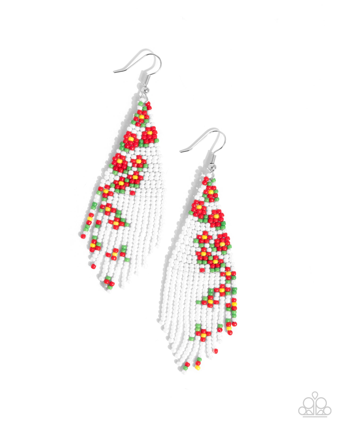 Picturesque Patchwork Red Earrings - Jewelry by Bretta