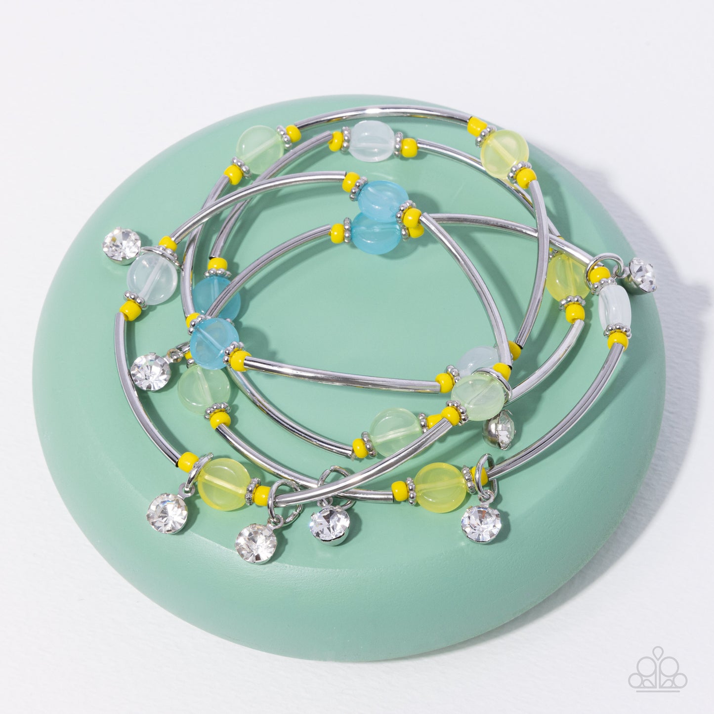 Scattered Sheen Yellow Bracelets - Jewelry by Bretta