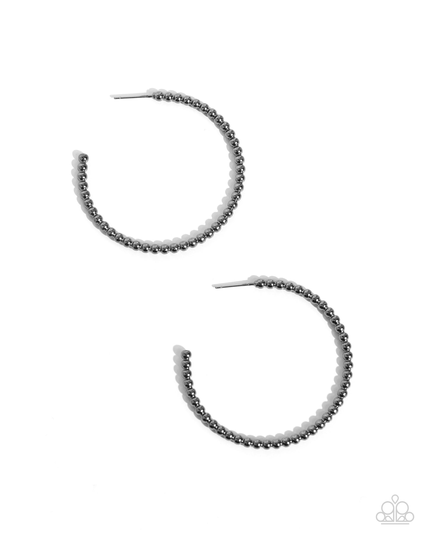 Manufactured Monochromatic Black Hoop Earrings - Jewelry by Bretta