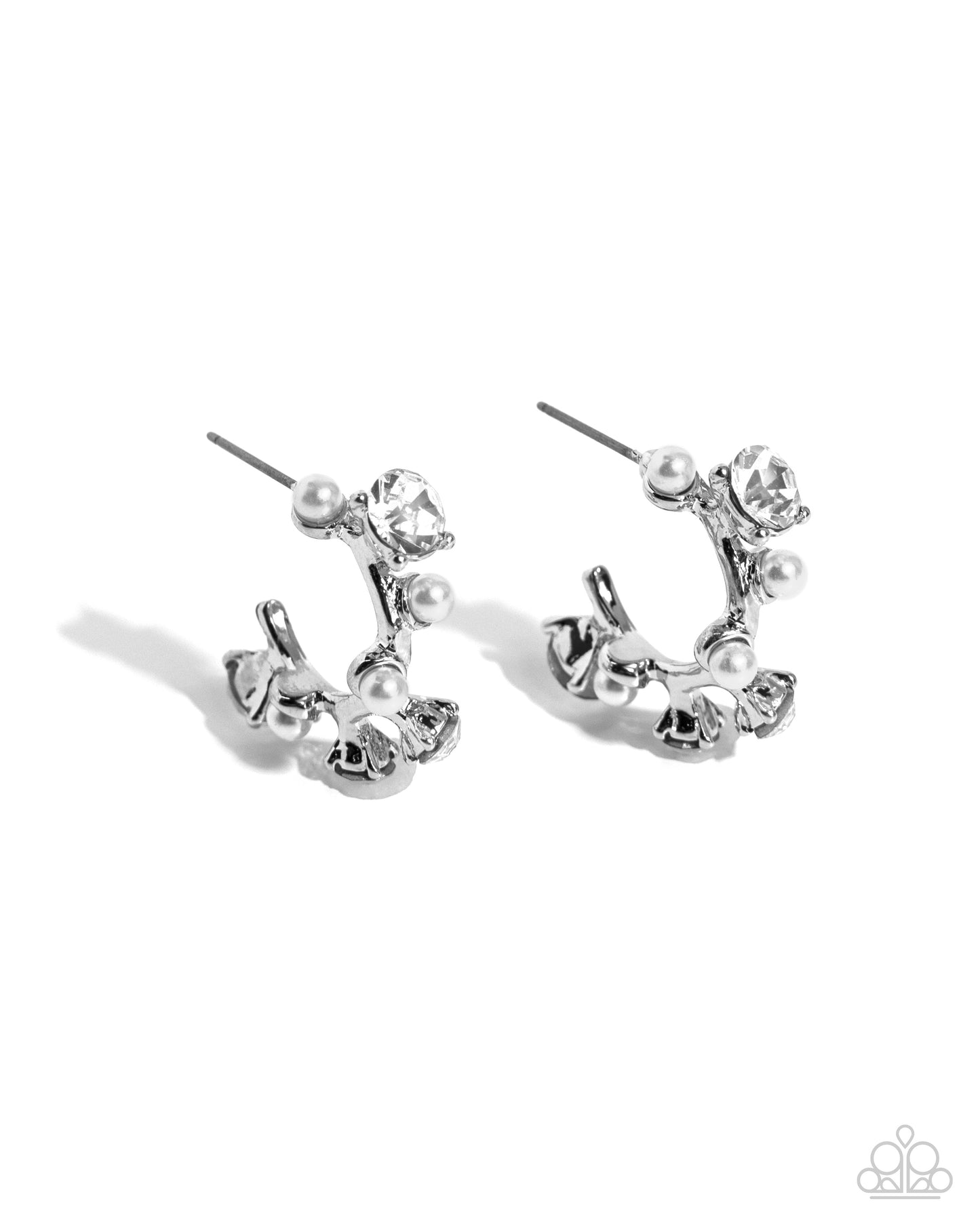 Dazzling Daydream White Earrings - Jewelry by Bretta