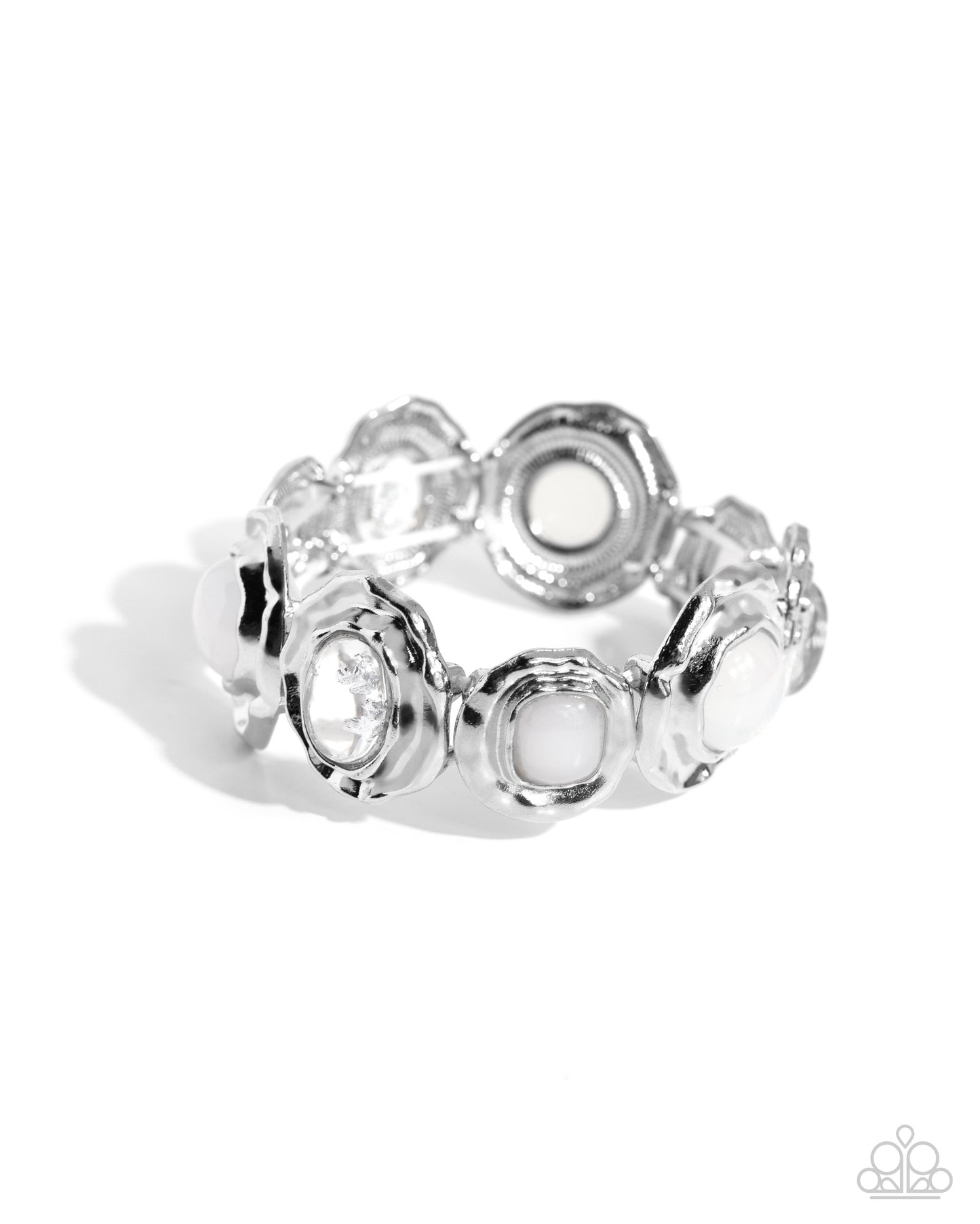 Hammered High White Bracelet - Jewelry by Bretta