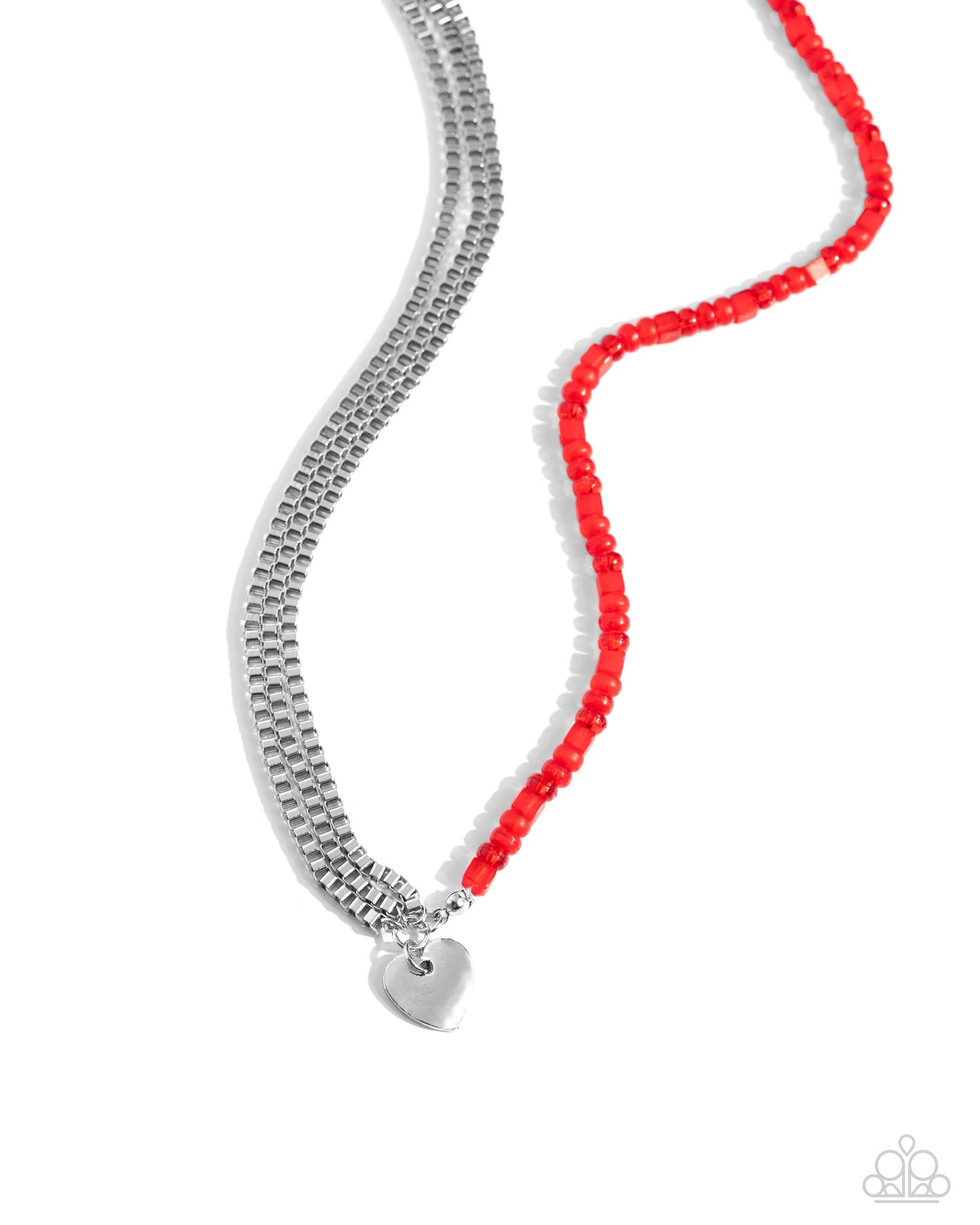 Squared Sweetheart Red Heart Necklace - Jewelry by Bretta