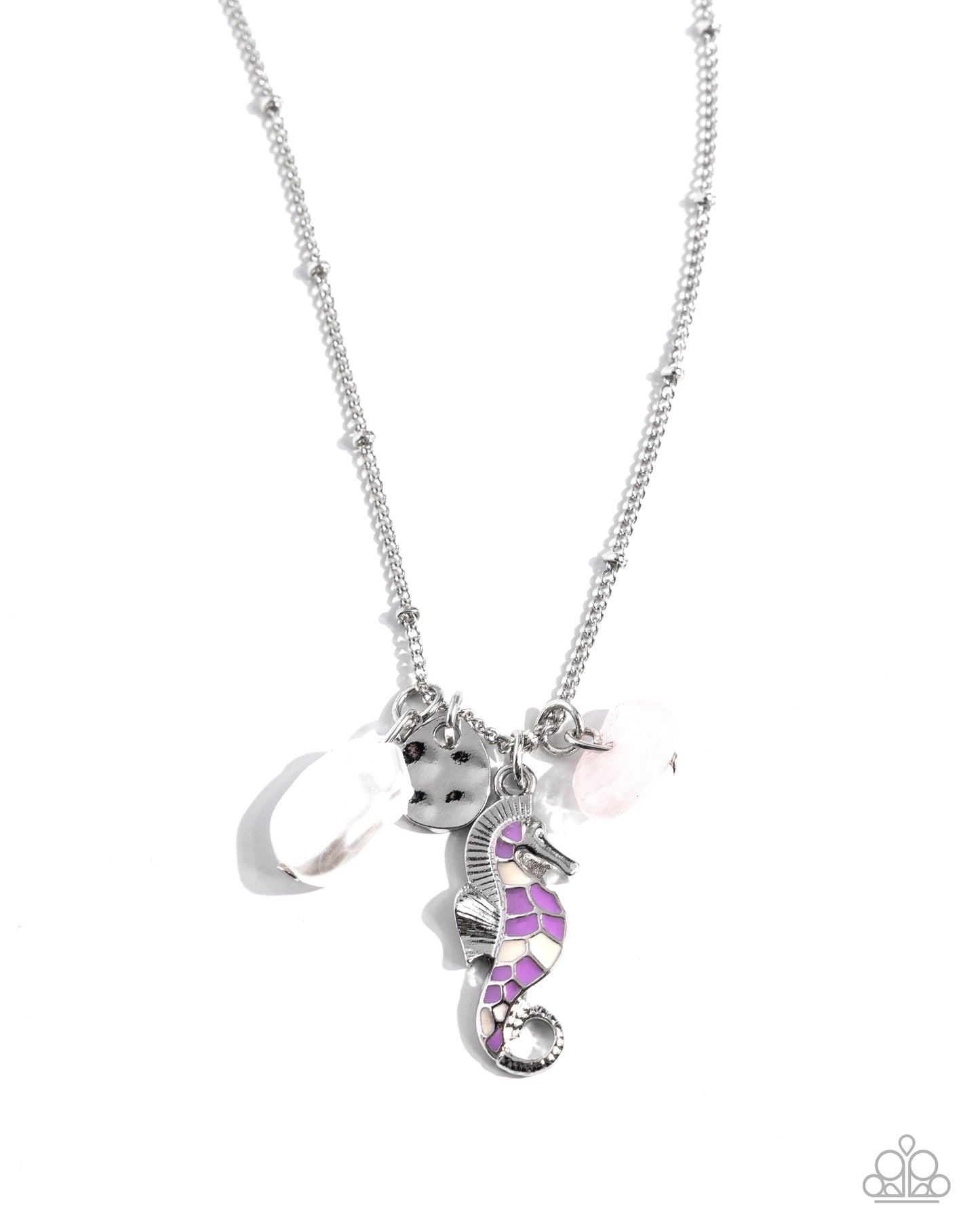 Seahorse Shimmer Purple Necklace - Jewelry by Bretta