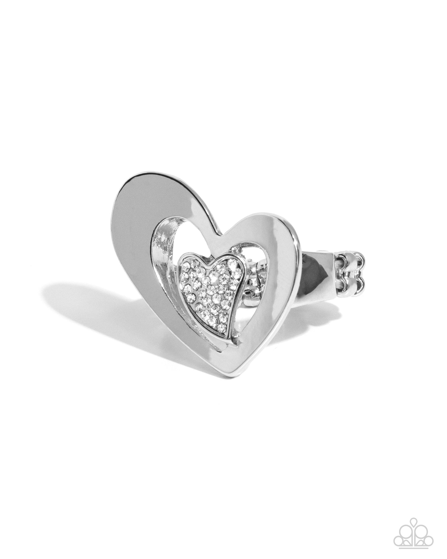 Abstract Amor White Ring - Jewelry by Bretta