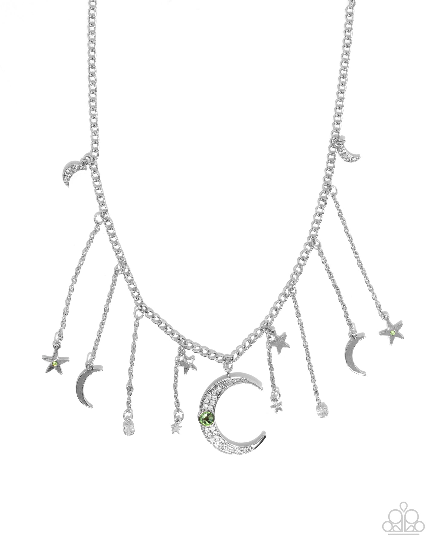 Stellar Selection Green Moon and Star Necklace - Jewelry by Bretta