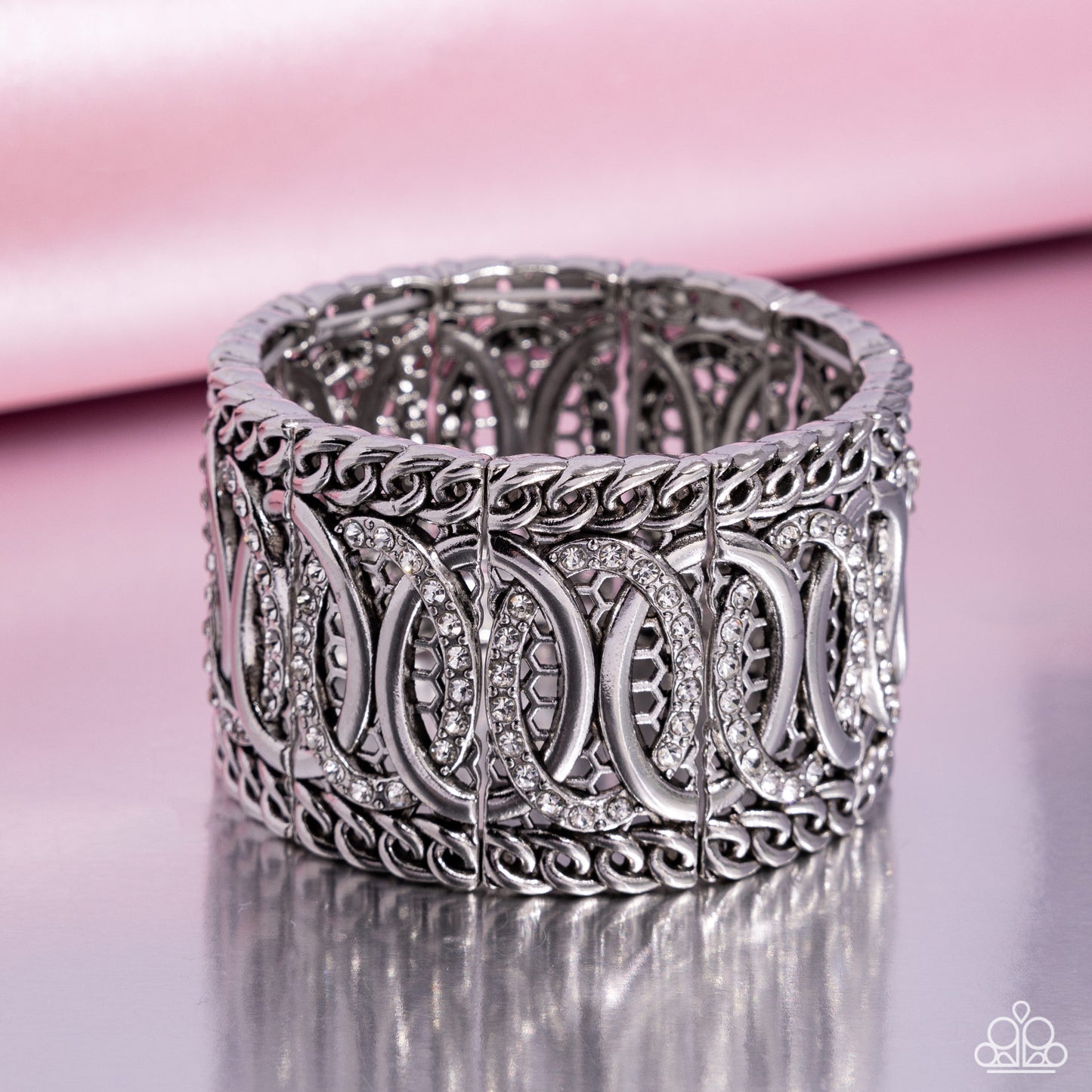 Forged Fashion White Bracelet - Jewelry by Bretta