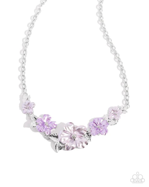 Bouquet Brilliance Purple Necklace - Jewelry by Bretta