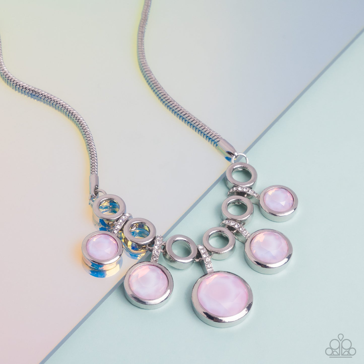 Reflective Rhapsody Pink Necklace - Jewelry by Bretta
