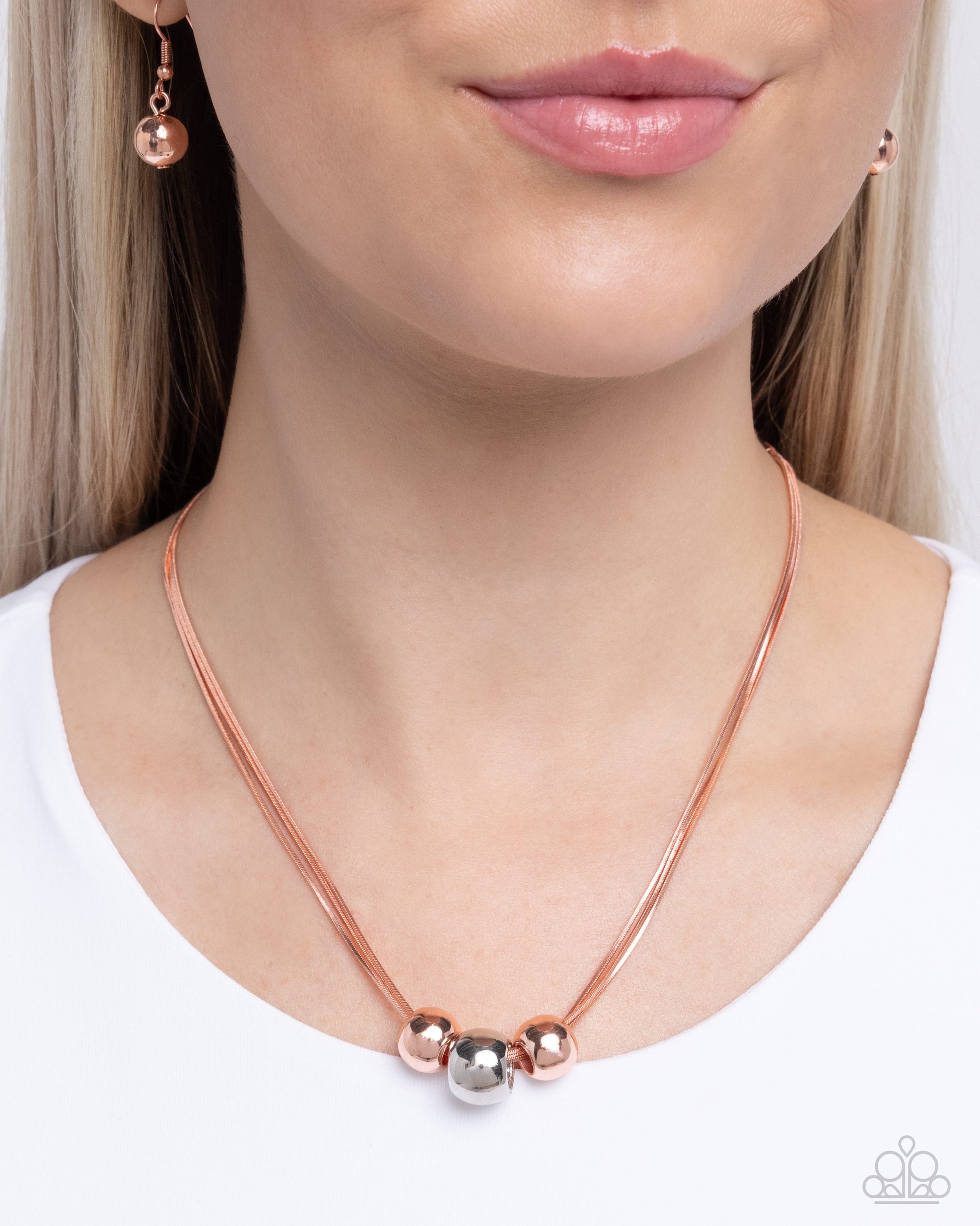 Beaming Beads Copper Necklace - Jewelry by Bretta