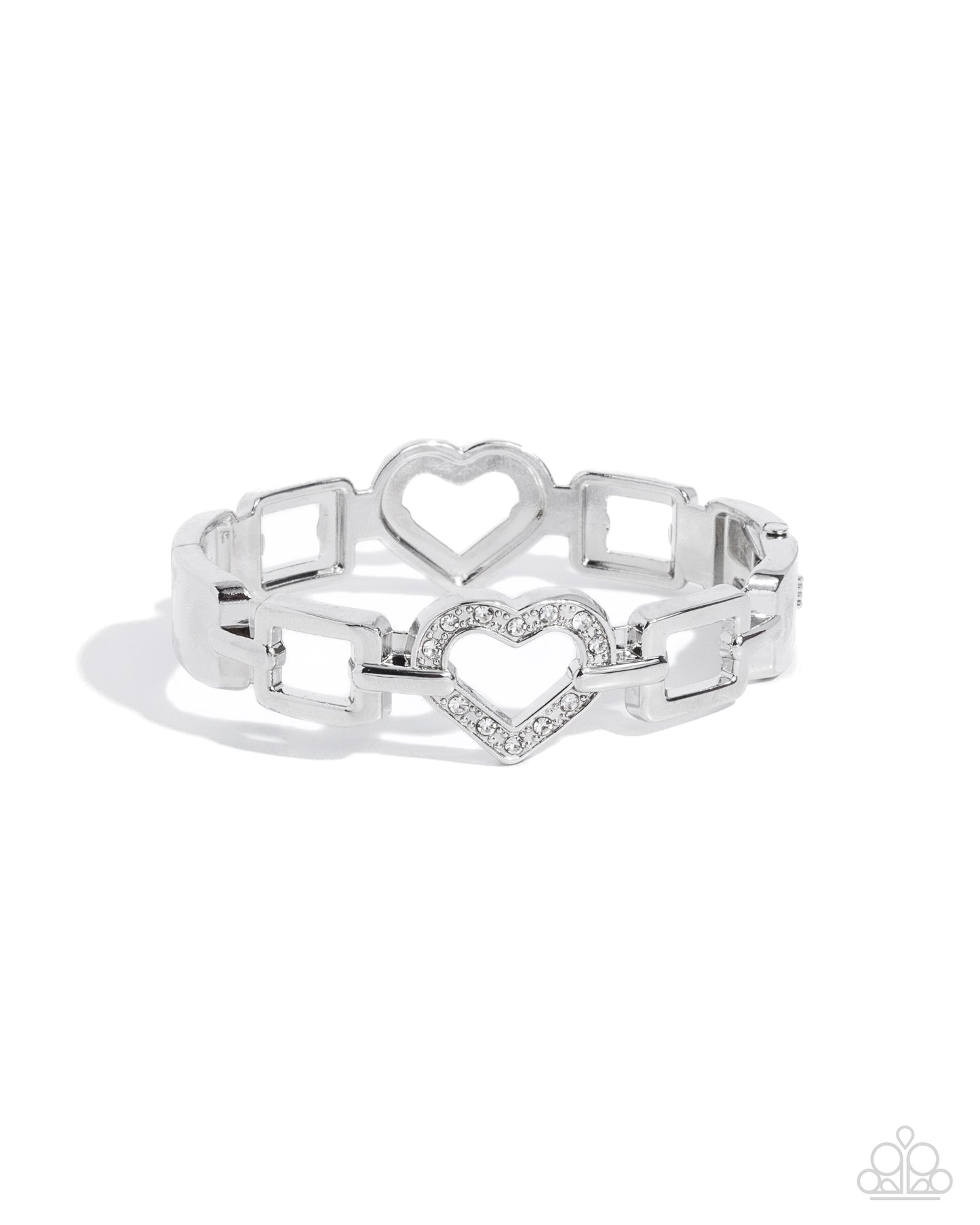 Flashy Fondness White Bracelet - Jewelry by Bretta
