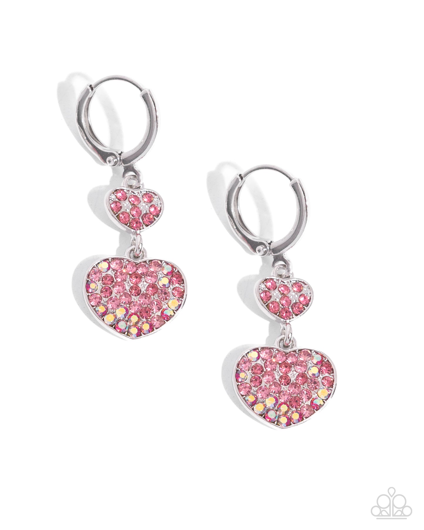 Delightful Valentines Day Pink Heart Earrings - Jewelry by Bretta
