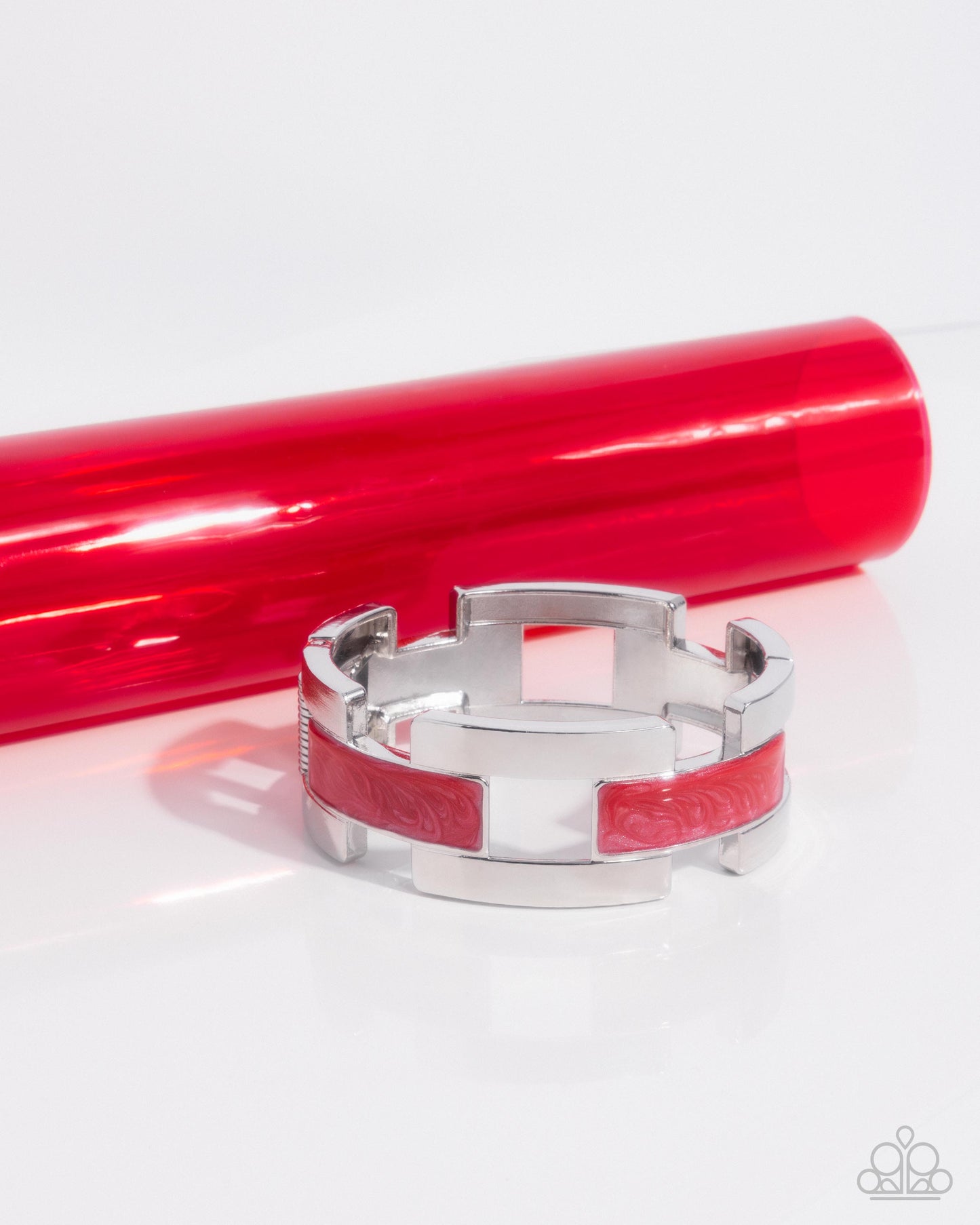 Modern Merger Red Bracelet - Jewelry by Bretta
