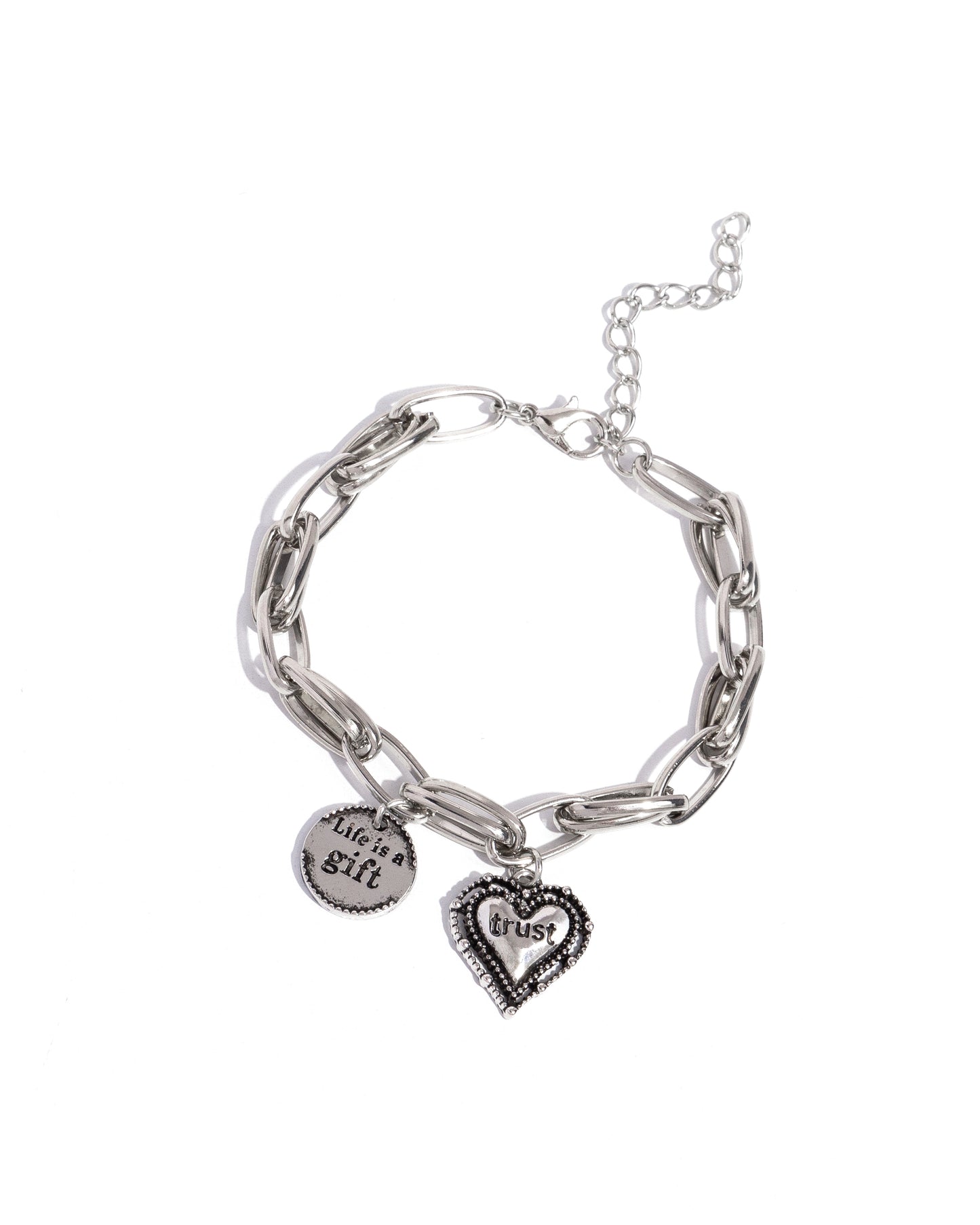 Life Is A Gift - Silver- Jewelry By Bretta